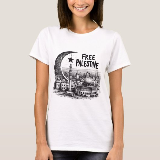 Vrij Aqsa vrij Palestina T-shirt (Voorkant)