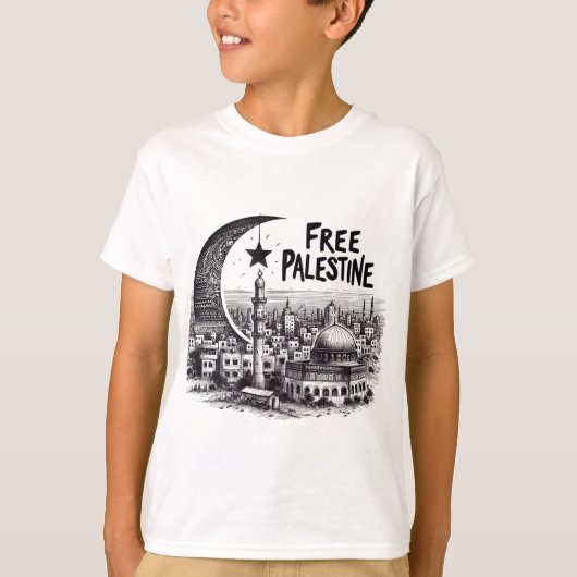 Vrij Aqsa vrij Palestina T-shirt (Voorkant)