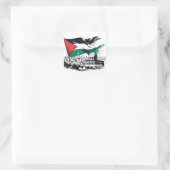 Vrij Aqsa vrij Palestina Vierkante Sticker (Tas)