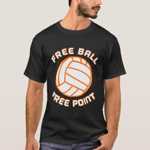 Vrij bal vrije de Sporten van het Team van de Spel T-shirt