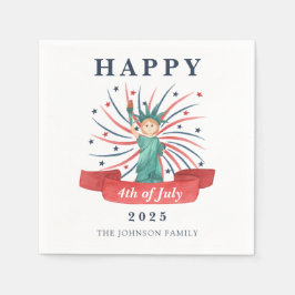 Vrij beeld op 4 juli servet