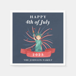 Vrij beeld op 4 juli servet