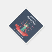 Vrij beeld op 4 juli servet (Hoek)