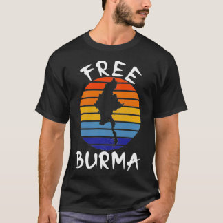 Vrij Birma Vrijheid voor Myanmar en Birmese bevolk T-shirt