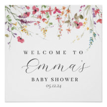 Vrij bloemverwelkomingsteken, tapiser van wilde po