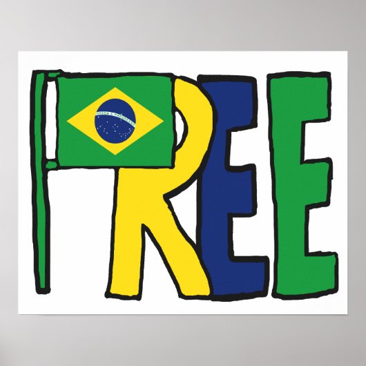 Vrij Brazilië Poster (Voorkant)