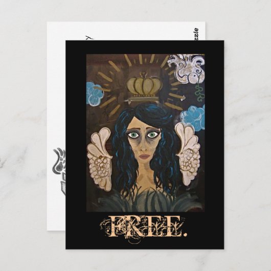 Vrij briefkaart (Voorkant / Achterkant)