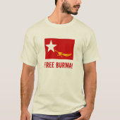 VRIJ BURMA! T-SHIRT (Voorkant)
