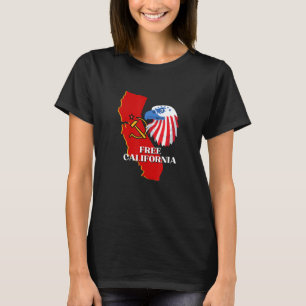 Vrij Californië Conservative USA Patriot voor Free T-shirt