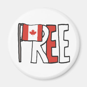 Vrij Canada Magneet