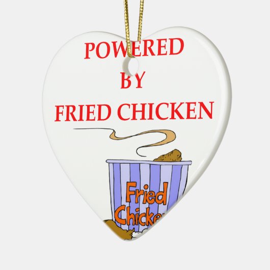VRIJ CHICKEN KERAMISCH ORNAMENT (Links)