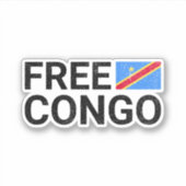 Vrij Congo Sticker (Voorkant)