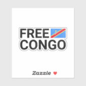 Vrij Congo Sticker (Vel)