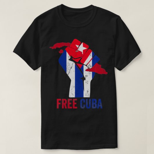 Vrij Cuba Cuba Patria Y Vida heeft Cuba vernederd T-shirt (Design voorkant)
