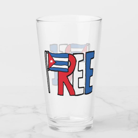Vrij Cuba Glas (Voorkant)