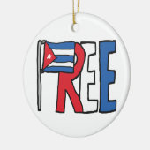 Vrij Cuba Keramisch Ornament (Links)