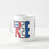Vrij Cuba Koffiemok (Voorkant links)