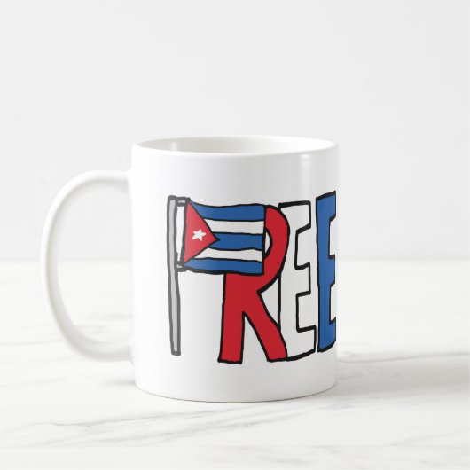 Vrij Cuba Koffiemok (Links)