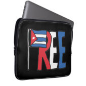 Vrij Cuba Laptop Sleeve (Voorkant Rechts)