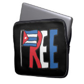 Vrij Cuba Laptop Sleeve (Voorkant Links)