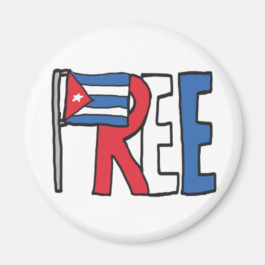 Vrij Cuba Magneet (Voorkant)