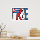 Vrij Cuba Poster (Keuken)