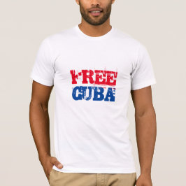 Vrij Cuba SOS Cuba rood wit blauw T-shirt