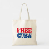Vrij Cuba SOS Cuba rood wit blauw Tote Bag (Achterkant)