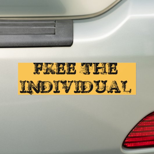 VRIJ DE INDIVIDUELE BUMPERSTICKER (Op auto)