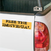 VRIJ DE INDIVIDUELE BUMPERSTICKER (Op Truck)