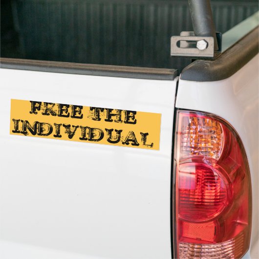VRIJ DE INDIVIDUELE BUMPERSTICKER (Op Truck)