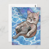 Vrij drijven briefkaart (Voorkant / Achterkant)