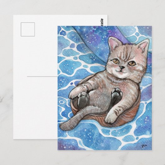 Vrij drijven briefkaart (Voorkant / Achterkant)