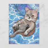 Vrij drijven briefkaart (Voorkant)