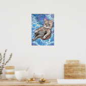 Vrij drijven poster (Keuken)
