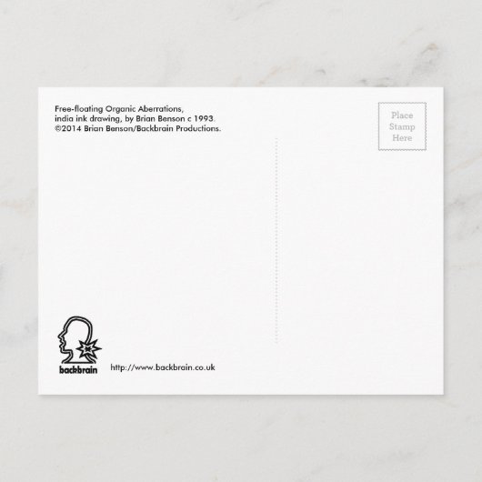 Vrij-drijvende organische aroma's briefkaart (Achterkant)