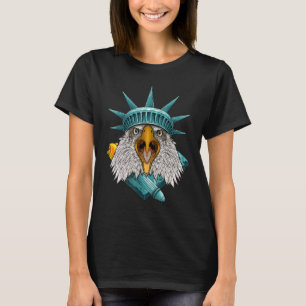 Vrij Eagle 4 juli diertje Usa AME T-shirt