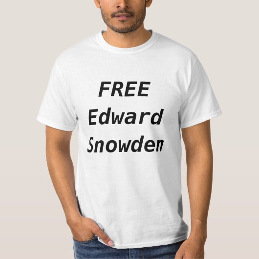 VRIJ EDWARD SNOWDEN T-SHIRT (Voorkant)