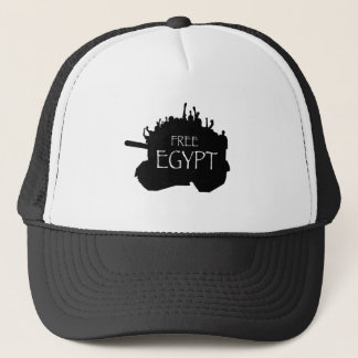 Vrij Egypte met demonstranten Trucker Pet