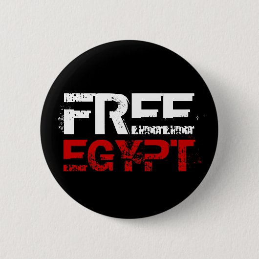 VRIJ EGYPTE RONDE BUTTON 5,7 CM (Voorkant)