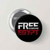 VRIJ EGYPTE RONDE BUTTON 5,7 CM (Voorkant /achterkant)