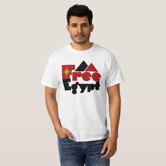 Vrij Egypte T-shirt (Voorkant volledig)