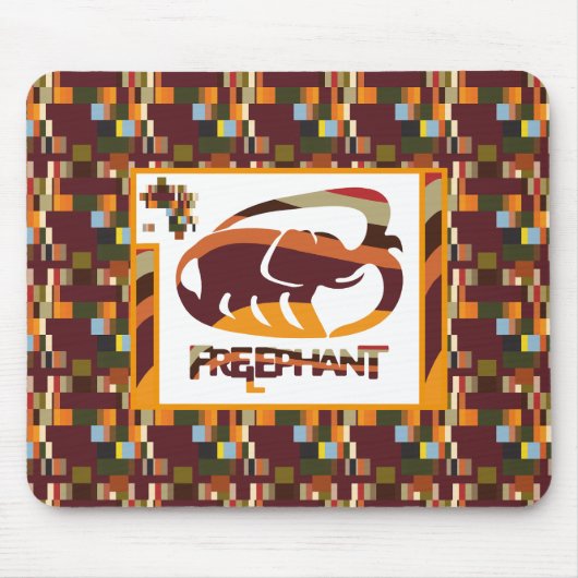 VRIJ ELEPHANT VAN MASANSER PIXELAT MUISMAT (Voorkant)