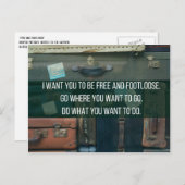 Vrij en vrij briefkaart (Voorkant / Achterkant)