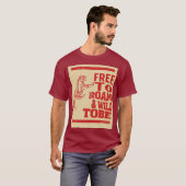 Vrij en vrij T-shirten T-shirt (Voorkant volledig)