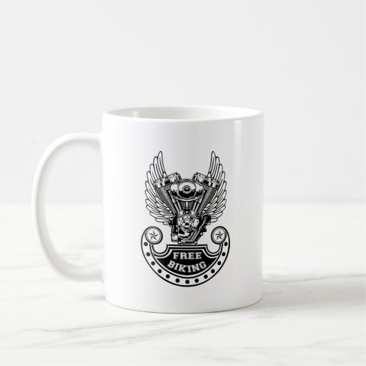 Vrij fietsen koffiemok (Links)