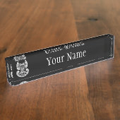 Vrij fietsen naambordje (Zijkant)