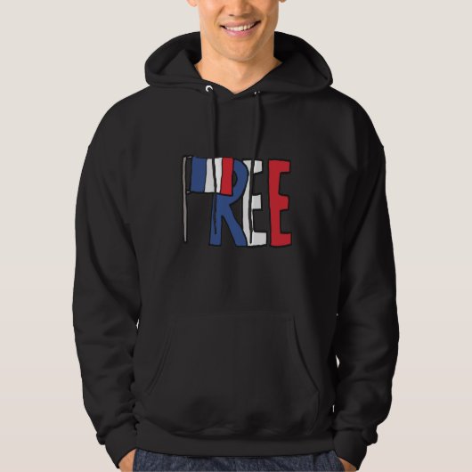 Vrij Frankrijk Hoodie (Voorkant)