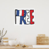 Vrij Frankrijk Poster (Keuken)