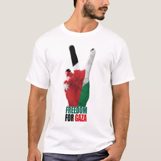 Vrij Gaza NU! T-shirt (Voorkant)
